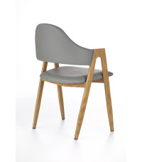 K247 krzesło popiel-dąb miodowy (1p2szt)