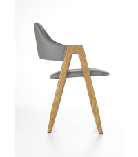 K247 krzesło popiel-dąb miodowy (1p2szt)