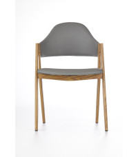 K247 krzesło popiel-dąb miodowy (1p2szt)