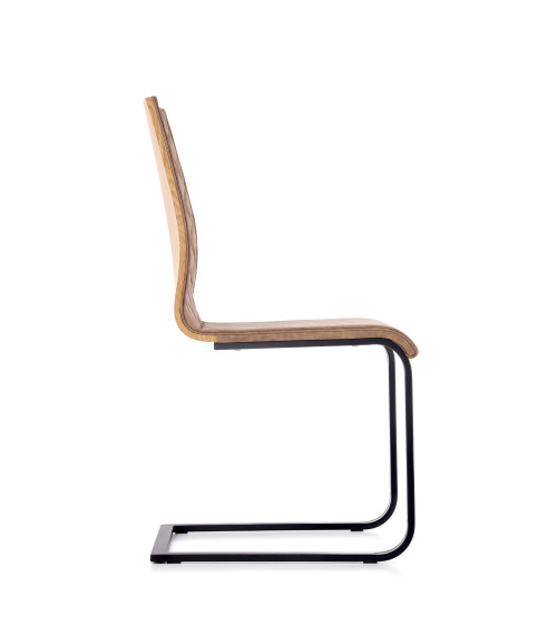 K265 krzesło czarny / brązowy / dąb miodowy (2p4szt)