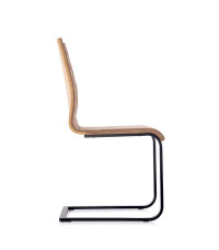 K265 krzesło czarny / brązowy / dąb miodowy (2p4szt)