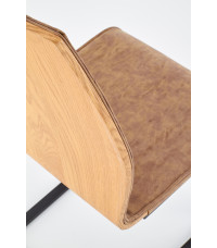 K265 krzesło czarny / brązowy / dąb miodowy (2p4szt)