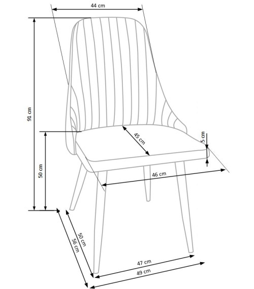 K285 krzesło beżowy (1p4szt)