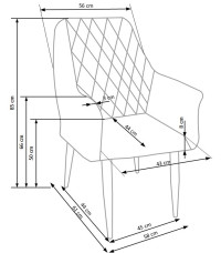 K287 krzesło beżowy (1p2szt)