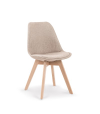 K303 krzesło beżowy / buk (1p4szt)