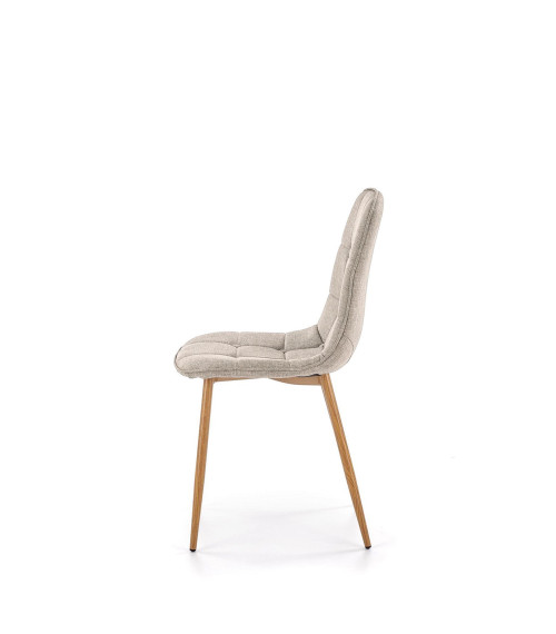 K316 krzesło tapicerka - beżowa, nogi - dąb miodowy (1p4szt)