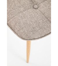 K316 krzesło tapicerka - beżowa, nogi - dąb miodowy (1p4szt)