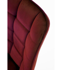 K332 krzesło nogi - czarne, siedzisko - bordowy (1p2szt)