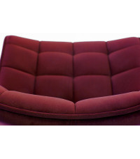 K332 krzesło nogi - czarne, siedzisko - bordowy (1p2szt)