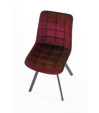 K332 krzesło nogi - czarne, siedzisko - bordowy (1p2szt)
