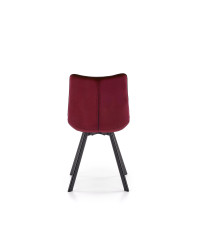 K332 krzesło nogi - czarne, siedzisko - bordowy (1p2szt)