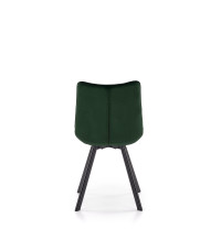 K332 krzesło nogi - czarne, siedzisko - ciemny zielony (1p2szt)