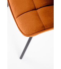 K332 krzesło nogi - czarne, siedzisko - cynamonowy (1p2szt)