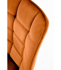 K332 krzesło nogi - czarne, siedzisko - cynamonowy (1p2szt)