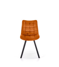 K332 krzesło nogi - czarne, siedzisko - cynamonowy (1p2szt)