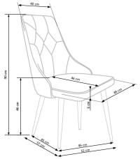 K365 krzesło popiel (1p2szt)