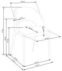 K373 krzesło beżowy (1p2szt)
