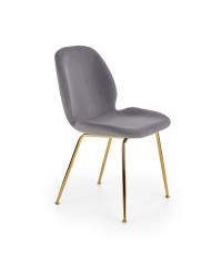 K381 krzesło popielaty / złoty (1p4szt)
