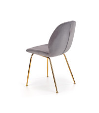 K381 krzesło popielaty / złoty (1p4szt)