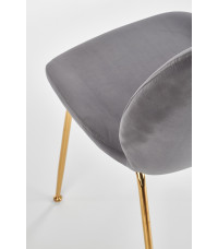 K381 krzesło popielaty / złoty (1p4szt)