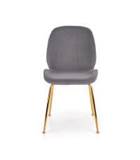 K381 krzesło popielaty / złoty (1p4szt)