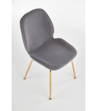 K381 krzesło popielaty / złoty (1p4szt)