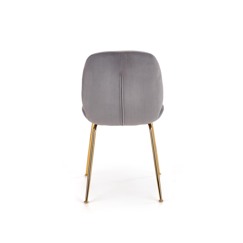 K381 krzesło popielaty / złoty (1p4szt)