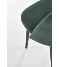 K384 krzesło ciemny zielony / czarny (1p4szt)