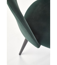 K384 krzesło ciemny zielony / czarny (1p4szt)