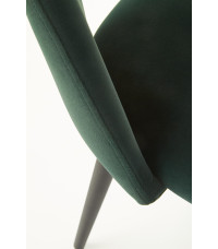 K384 krzesło ciemny zielony / czarny (1p4szt)