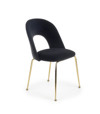 K385 krzesło czarny / złoty (2p4szt)