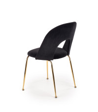 K385 krzesło czarny / złoty (2p4szt)