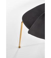 K385 krzesło czarny / złoty (2p4szt)