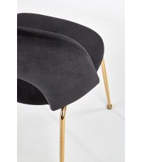 K385 krzesło czarny / złoty (2p4szt)