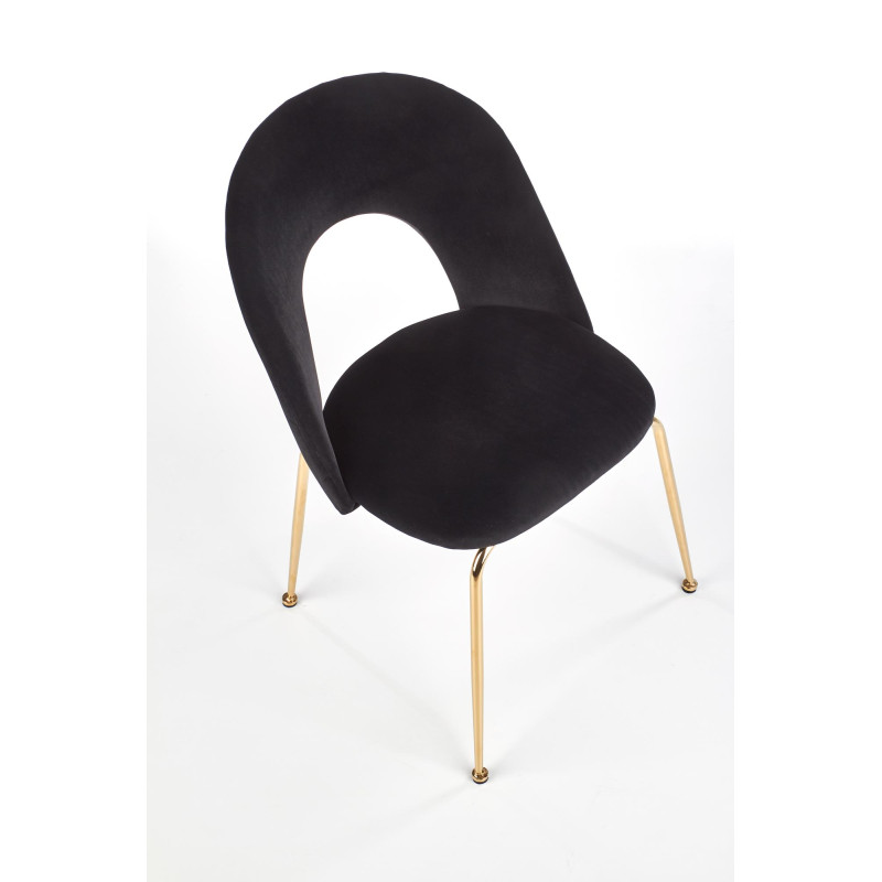 K385 krzesło czarny / złoty (2p4szt)