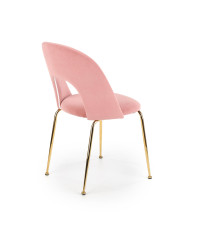 K385 krzesło jasny różowy / złoty (2p4szt)