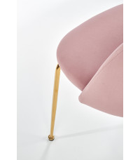 K385 krzesło jasny różowy / złoty (2p4szt)