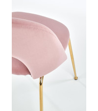 K385 krzesło jasny różowy / złoty (2p4szt)