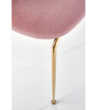 K385 krzesło jasny różowy / złoty (2p4szt)