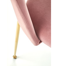 K385 krzesło jasny różowy / złoty (2p4szt)