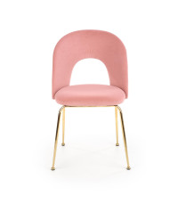 K385 krzesło jasny różowy / złoty (2p4szt)