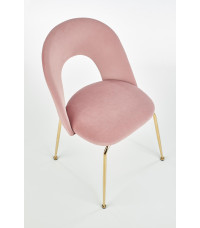K385 krzesło jasny różowy / złoty (2p4szt)