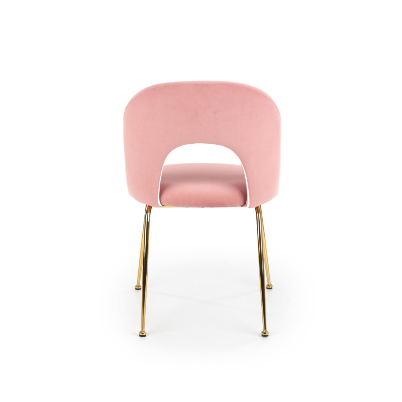 K385 krzesło jasny różowy / złoty (2p4szt)
