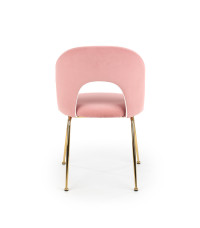 K385 krzesło jasny różowy / złoty (2p4szt)