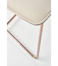 K390 krzesło kremowy / ciemny popiel / złoty (2p4szt)