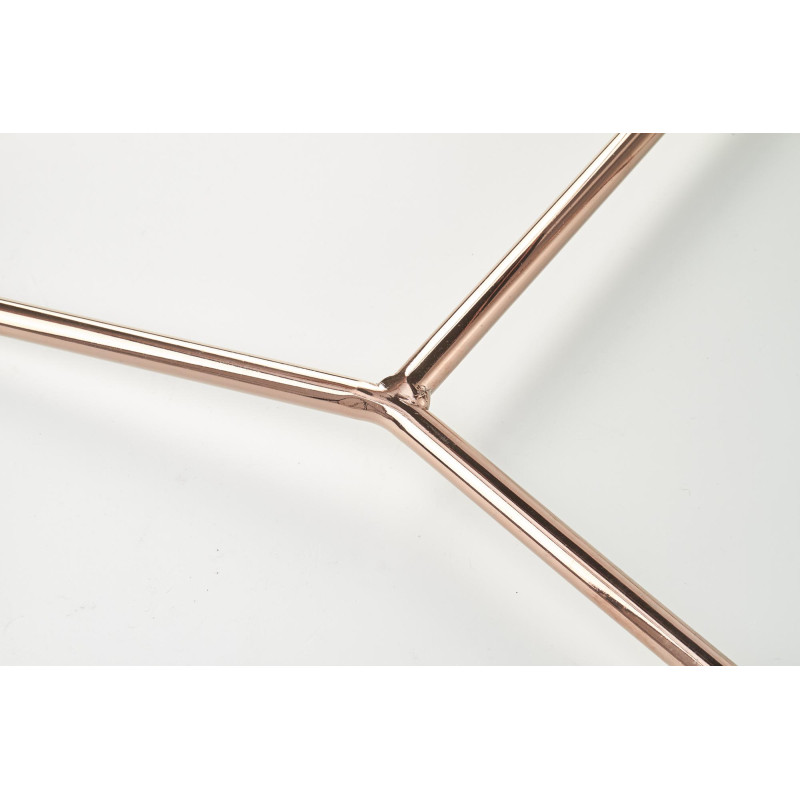 K390 krzesło kremowy / ciemny popiel / złoty (2p4szt)