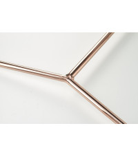 K390 krzesło kremowy / ciemny popiel / złoty (2p4szt)