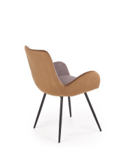 K392 krzesło popielaty / brązowy (2p4szt)