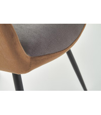 K392 krzesło popielaty / brązowy (2p4szt)