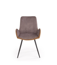 K392 krzesło popielaty / brązowy (2p4szt)